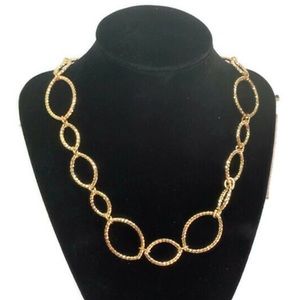 Monet Gold Tone Link Necklace